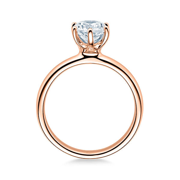 Verlobungsring SOLITÄR mit natürlichem Diamant ab 0.70ct