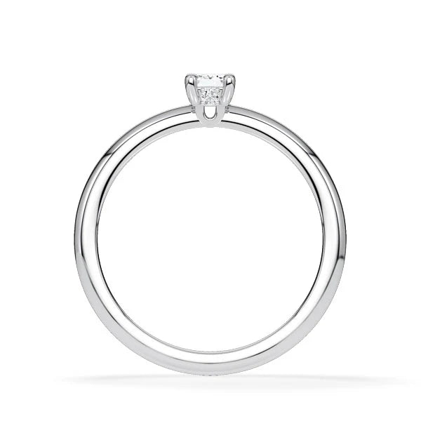 Verlobungsring Hidden Halo Emerald mit Lab Grown Diamant ab 0.50ct