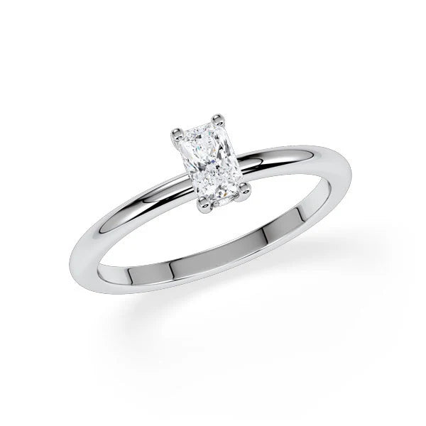 Verlobungsring Hidden Halo Radiant mit Lab Grown Diamant ab 0.50ct