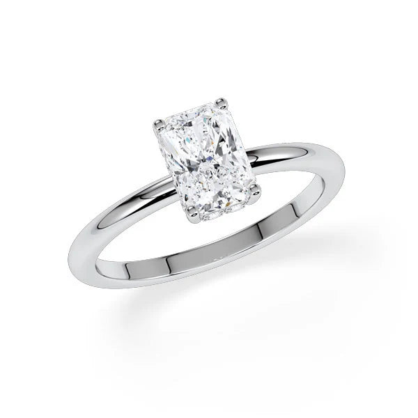 Verlobungsring Hidden Halo Radiant mit Lab Grown Diamant ab 1.50ct