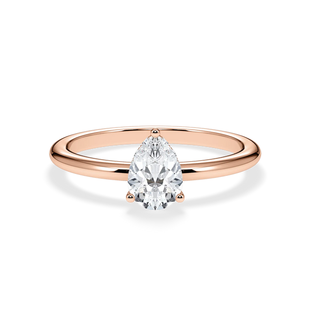 Verlobungsring Tropfen mit Hidden Halo & Lab Grown Diamanten ab 0.50ct