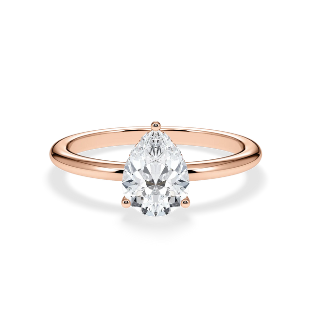 Verlobungsring Tropfen mit Hidden Halo & Lab Grown Diamanten ab 1.00ct