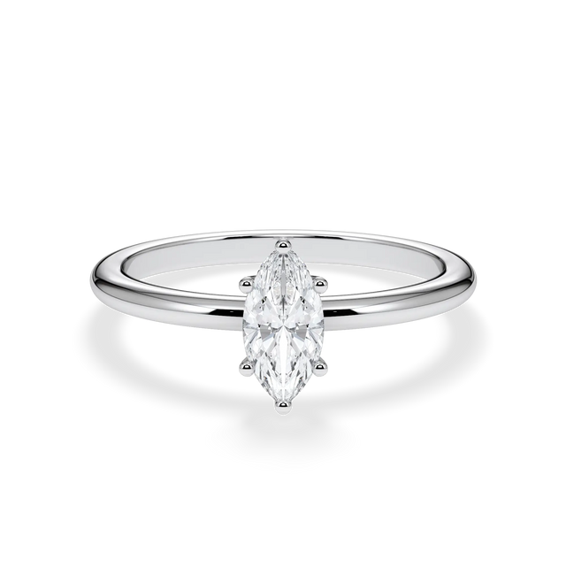 Verlobungsring Marquise mit Hidden Halo & Lab Grown Diamanten ab 0.50ct
