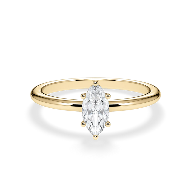 Verlobungsring Marquise mit Hidden Halo & Lab Grown Diamanten ab 0.50ct