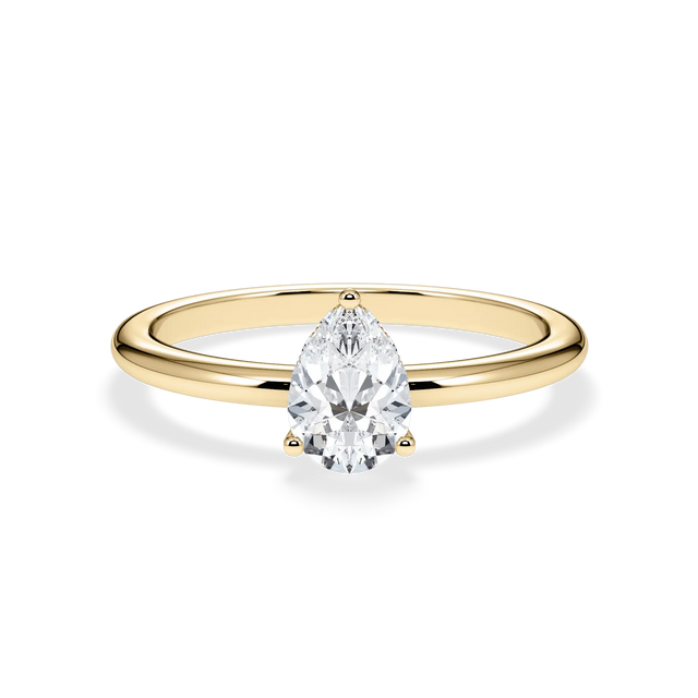 Verlobungsring Tropfen mit Hidden Halo & Lab Grown Diamanten ab 0.50ct