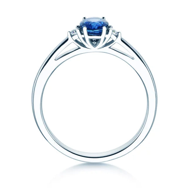 Verlobungsring LIFE mit Edelstein Saphir & Diamanten
