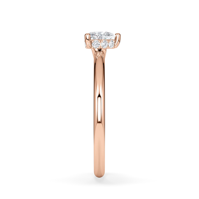 Verlobungsring Herz mit Hidden Halo & Lab Grown Diamanten ab 0.50ct