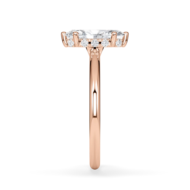 Verlobungsring Marquise mit Hidden Halo & Lab Grown Diamanten ab 1.00ct