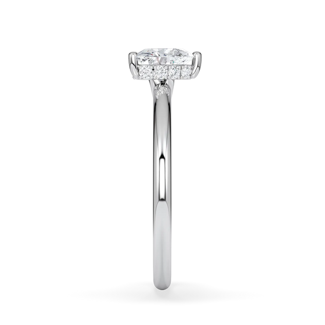 Verlobungsring Herz mit Hidden Halo & Lab Grown Diamanten ab 1.00ct