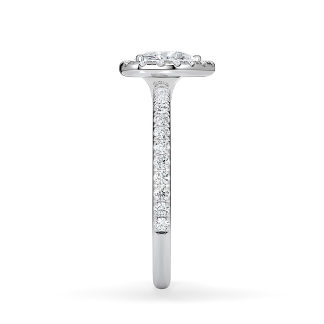 Verlobungsring Herz mit Halo & Pavé Lab Grown Diamanten ab 1.00ct
