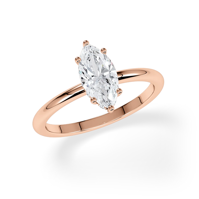 Verlobungsring Marquise mit Hidden Halo & Lab Grown Diamanten ab 1.00ct