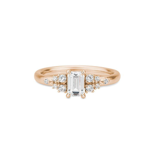 Verlobungsring EMERALD mit natürlichen Diamanten ab 0.68ct