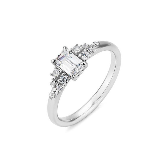 Verlobungsring EMERALD mit natürlichen Diamanten ab 0.68ct