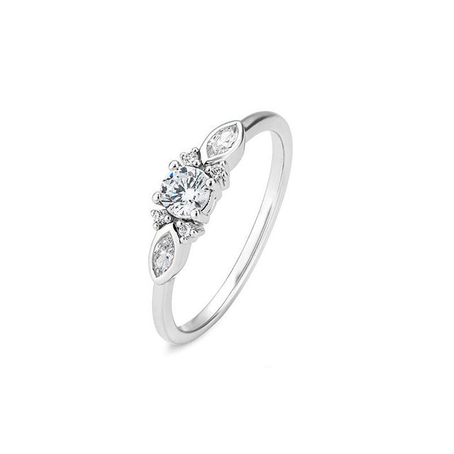Verlobungsring EMERALD mit natürlichen Diamanten ab 0.68ct