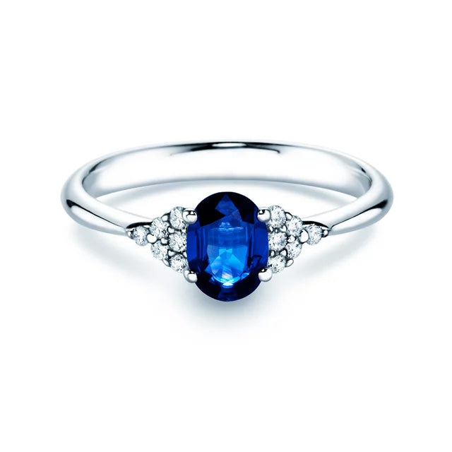 Verlobungsring VIVID PETITE SAPHIR Gelbgold mit Saphir & Diamanten