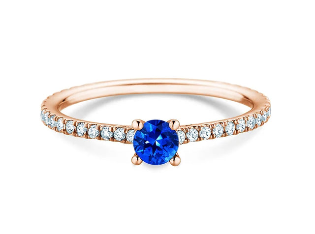 Verlobungsring Bright Platin 950/- mit Saphir 0,20ct und Diamanten 0,27ct