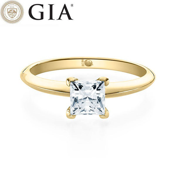 Verlobungsring PRINCESS mit natürlichem Diamant ab 0.70ct