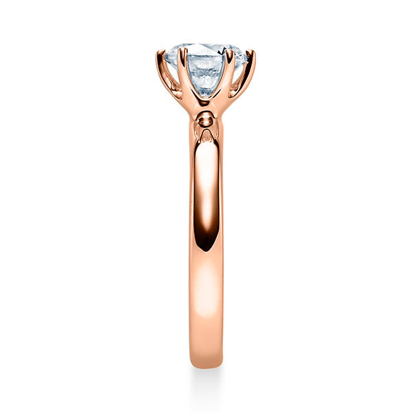 Verlobungsring SOLITÄR mit natürlichem Diamant ab 0.70ct