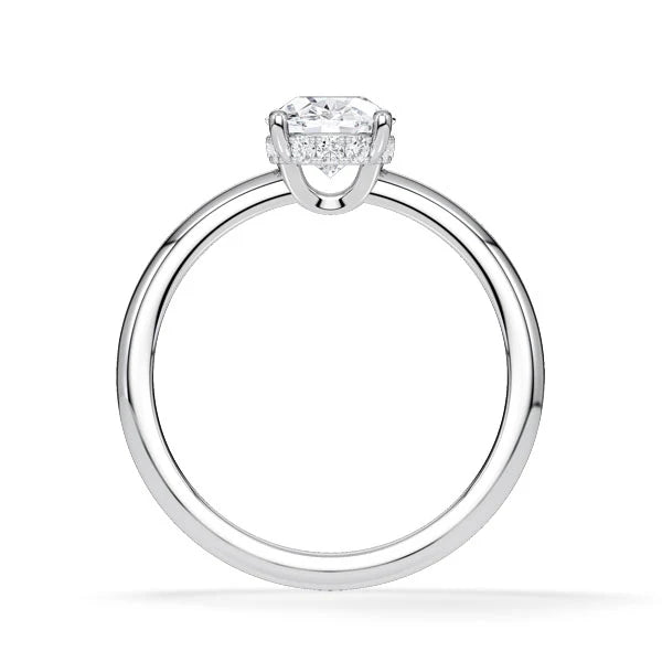 Verlobungsring Hidden Halo Oval mit Lab Grown Diamant ab 1.50ct
