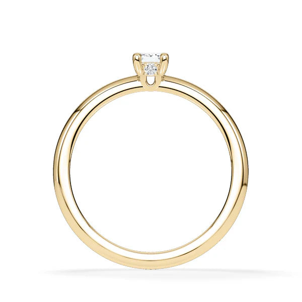 Verlobungsring Hidden Halo Emerald mit Lab Grown Diamant ab 0.50ct