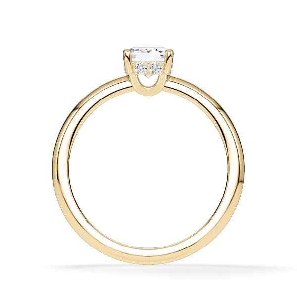 Verlobungsring Hidden Halo Emerald mit Lab Grown Diamant ab 1.50ct