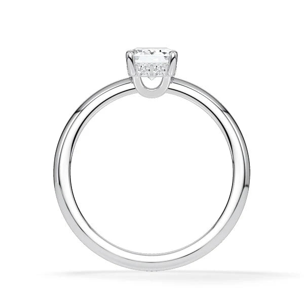 Verlobungsring Hidden Halo Emerald mit Lab Grown Diamant ab 1.50ct