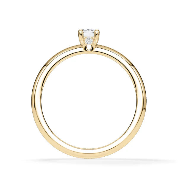Verlobungsring Hidden Halo Radiant mit Lab Grown Diamant ab 0.50ct