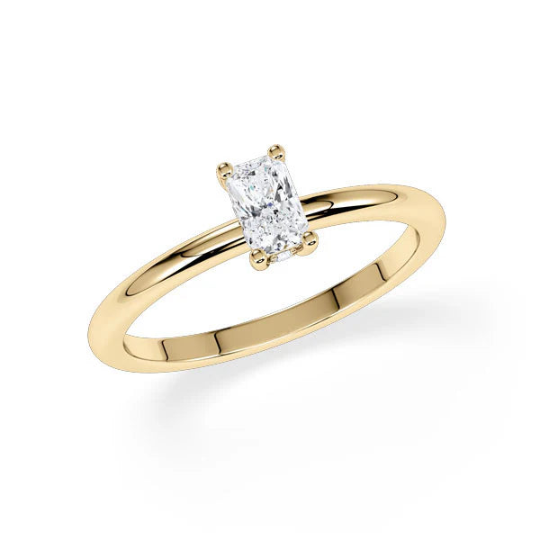 Verlobungsring Hidden Halo Radiant mit Lab Grown Diamant ab 0.50ct