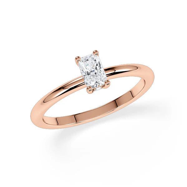 Verlobungsring Hidden Halo Radiant mit Lab Grown Diamant ab 0.50ct