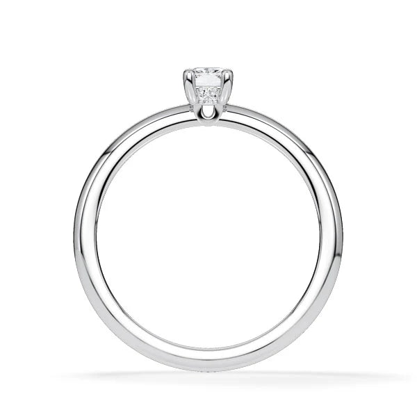 Verlobungsring Hidden Halo Radiant mit Lab Grown Diamant ab 0.50ct