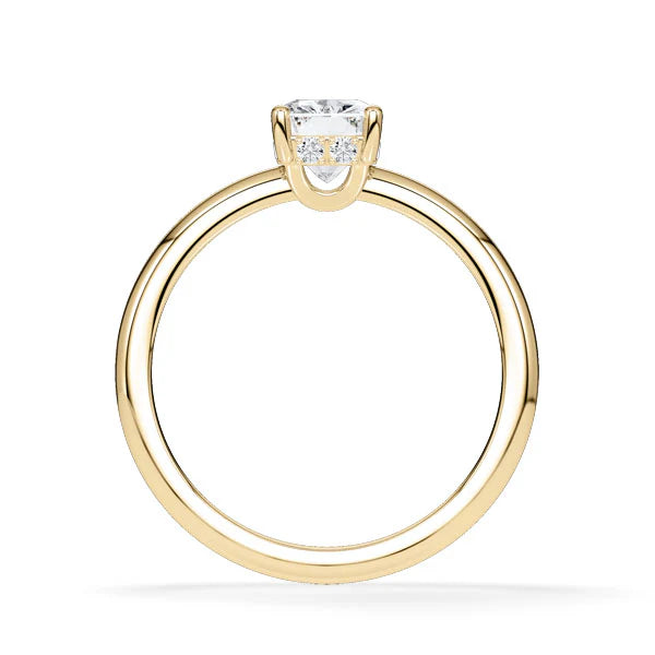 Verlobungsring Hidden Halo Radiant mit Lab Grown Diamant ab 1.50ct