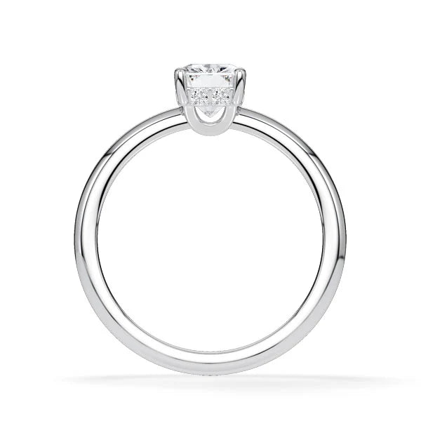 Verlobungsring Hidden Halo Radiant mit Lab Grown Diamant ab 1.50ct