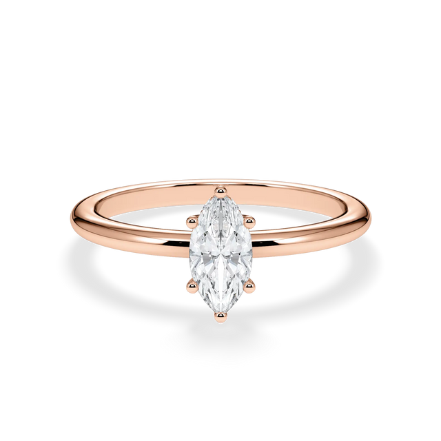 Verlobungsring Marquise mit Hidden Halo & Lab Grown Diamanten ab 0.50ct