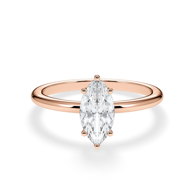 Verlobungsring Marquise mit Hidden Halo & natürlichem Diamanten ab 1.00ct