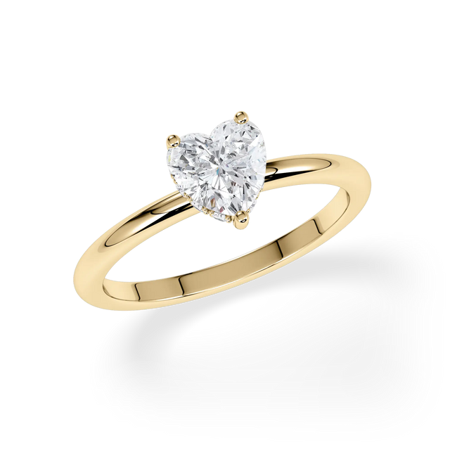 Verlobungsring Herz mit Hidden Halo & Lab Grown Diamanten ab 1.00ct