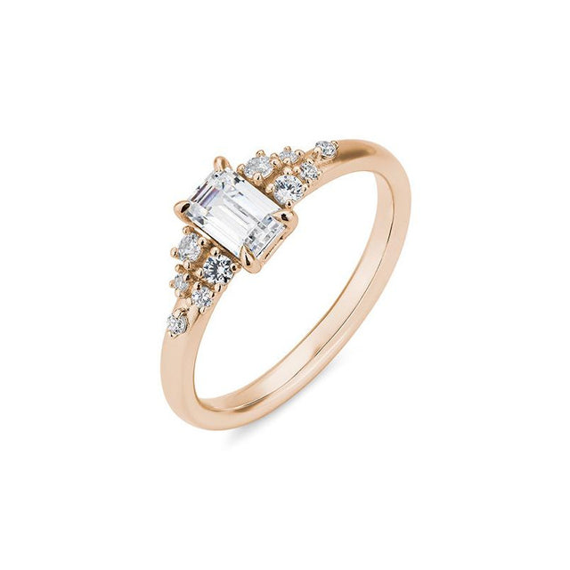 Verlobungsring EMERALD mit natürlichen Diamanten ab 0.68ct