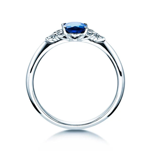 Verlobungsring VIVID PETITE SAPHIR Gelbgold mit Saphir & Diamanten