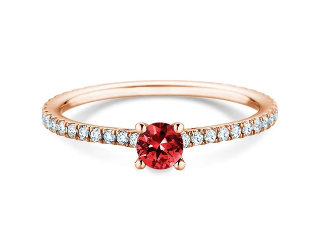 Verlobungsring Bright Platin 950/- mit Saphir 0,20ct und Diamanten 0,27ct