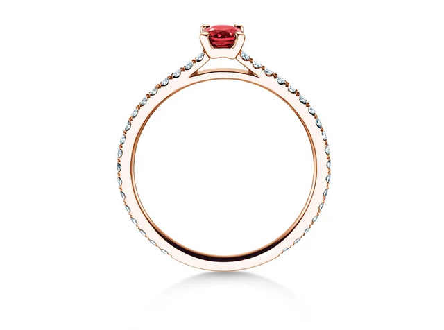 Verlobungsring Bright Platin 950/- mit Saphir 0,20ct und Diamanten 0,27ct