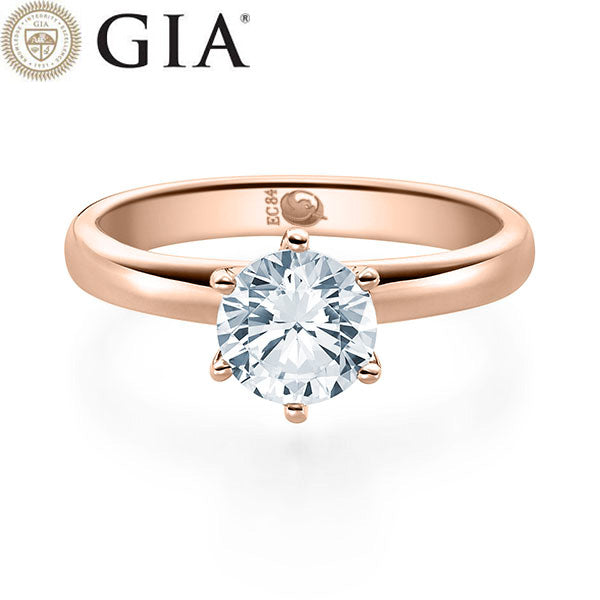 Verlobungsring SOLITÄR mit natürlichem Diamant ab 0.70ct