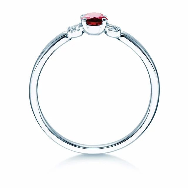 Verlobungsring VIVID PETITE mit Rubin & Diamanten